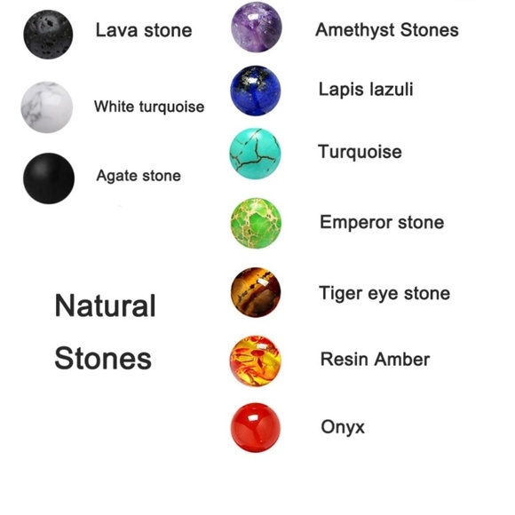 🦄HP/1LEFT🦄2Pcs His/Hers Lava Stone Bracelet Set - Picture 5 of 5